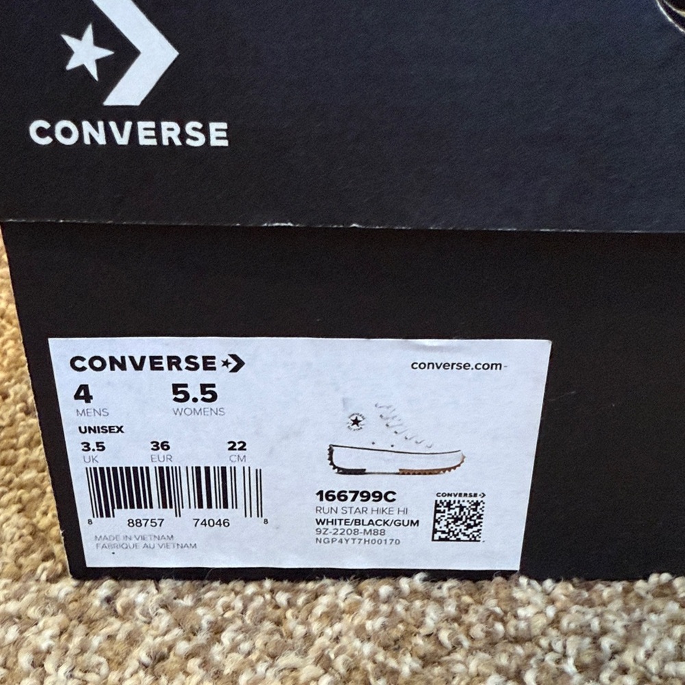 Converse White Platform High-Tops - Picture 2 of 6